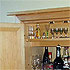 Close-up detail of a built-in drinks cabinet